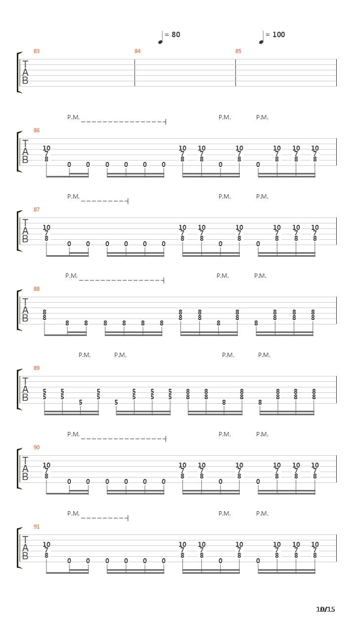 The Last Relapse吉他谱