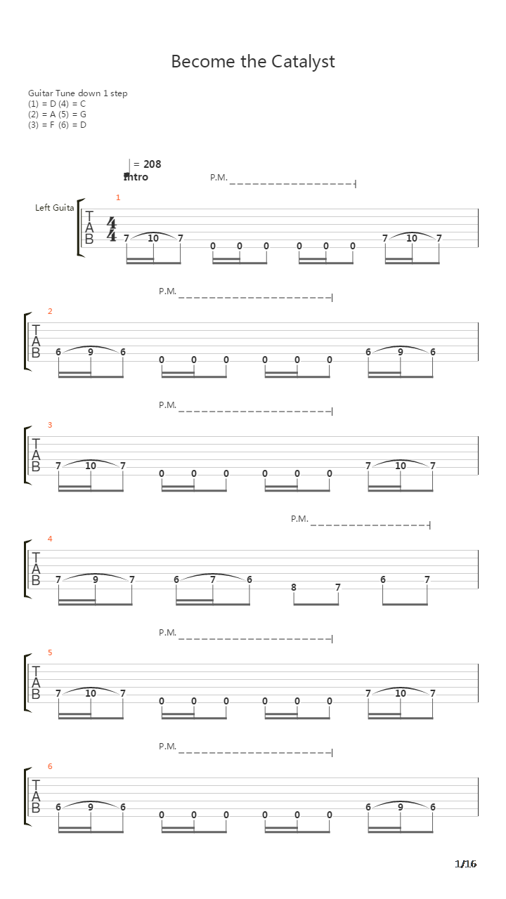 Become The Catalyst吉他谱