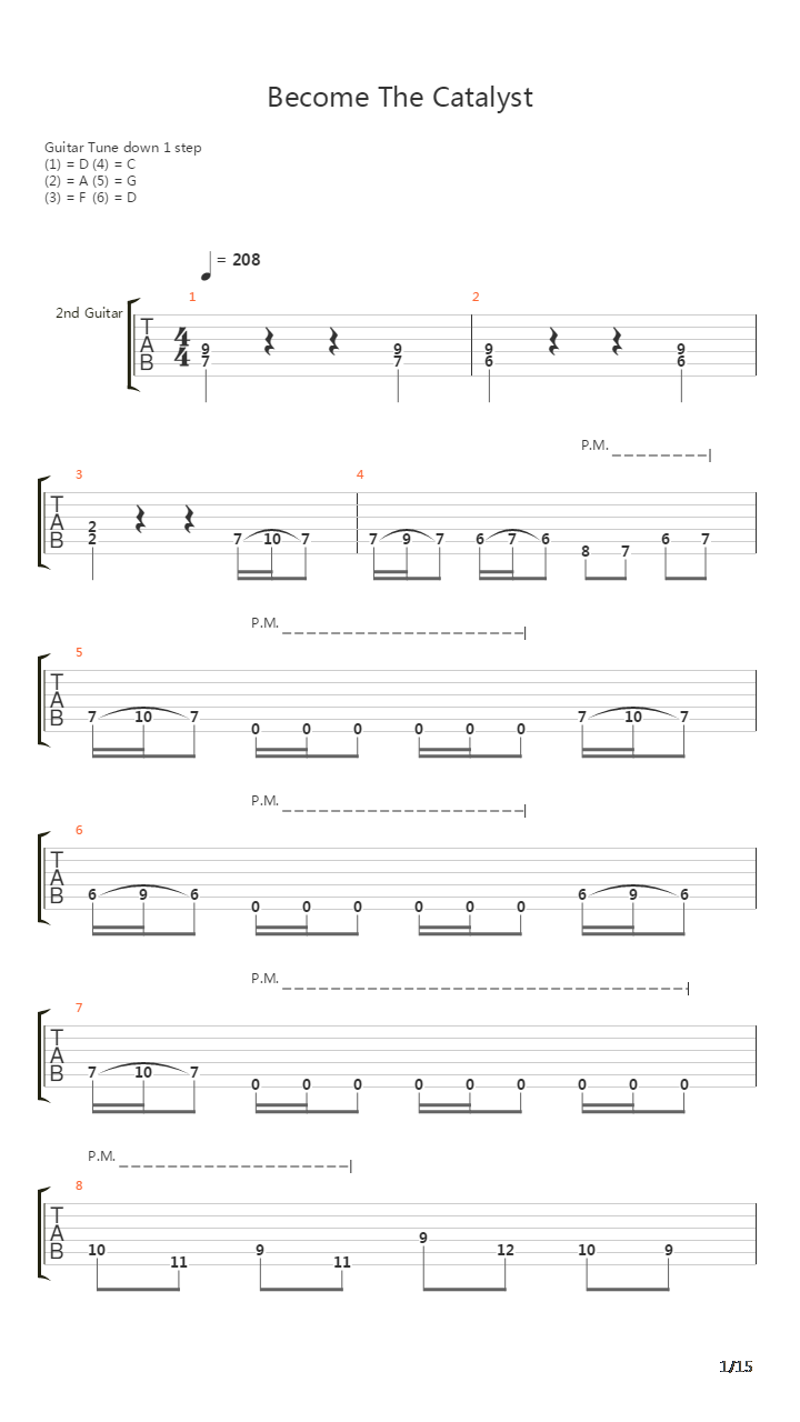 Become The Catalyst吉他谱