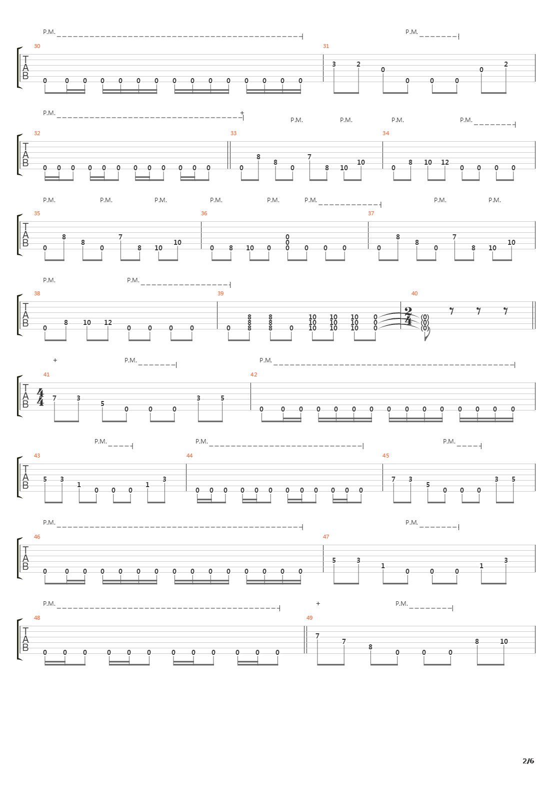 Down Through The Ages吉他谱