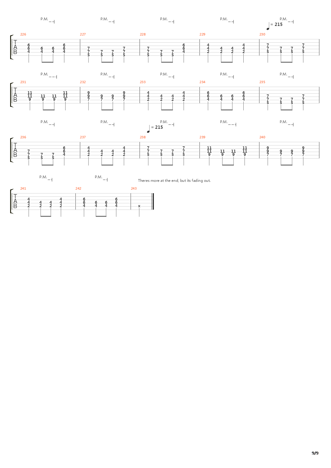 Erase吉他谱