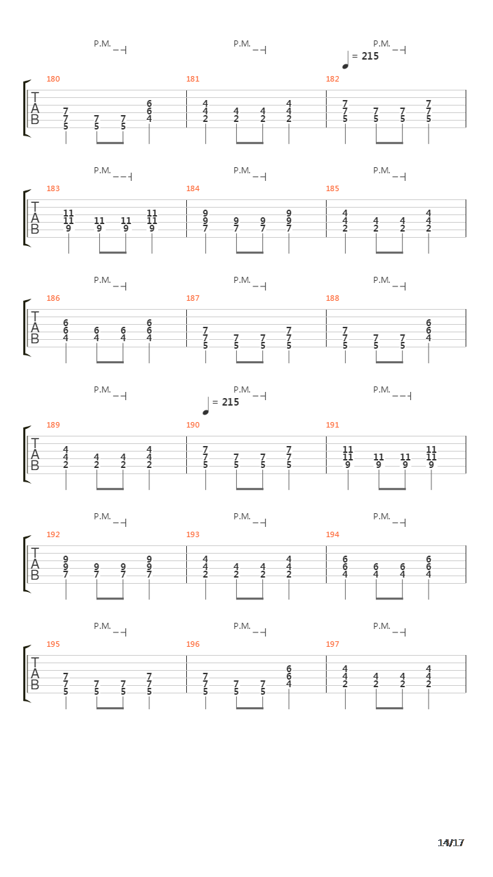 Erase吉他谱