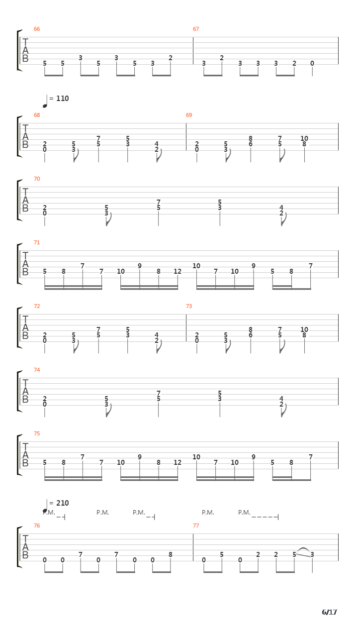 Erase吉他谱