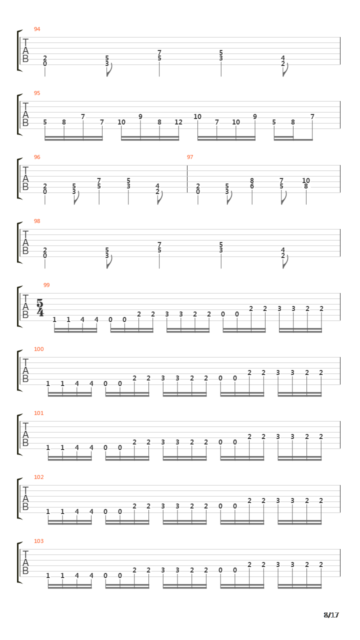 Erase吉他谱