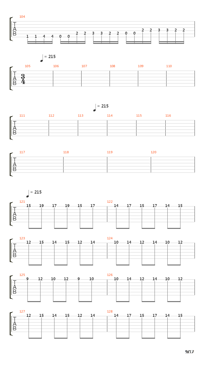 Erase吉他谱