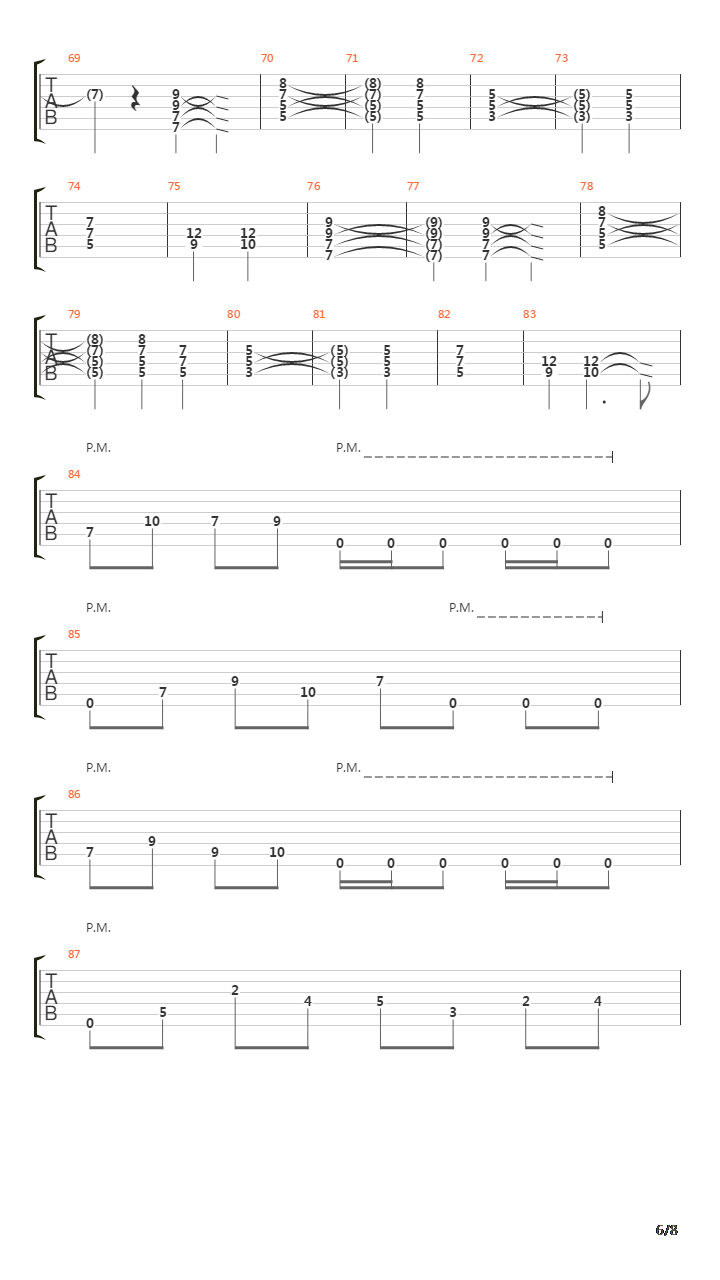 Overcome吉他谱