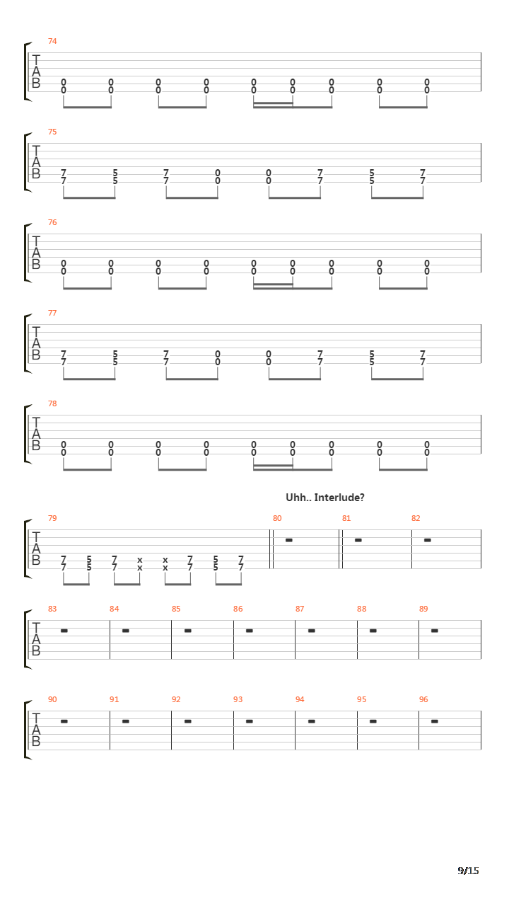 Six吉他谱