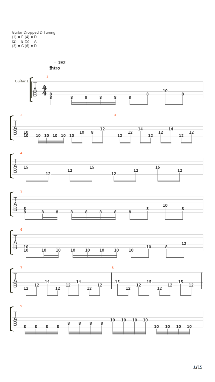 Six吉他谱