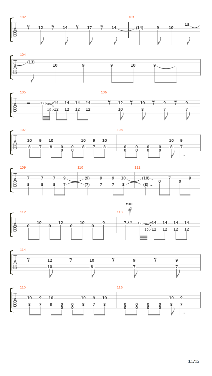 Six吉他谱