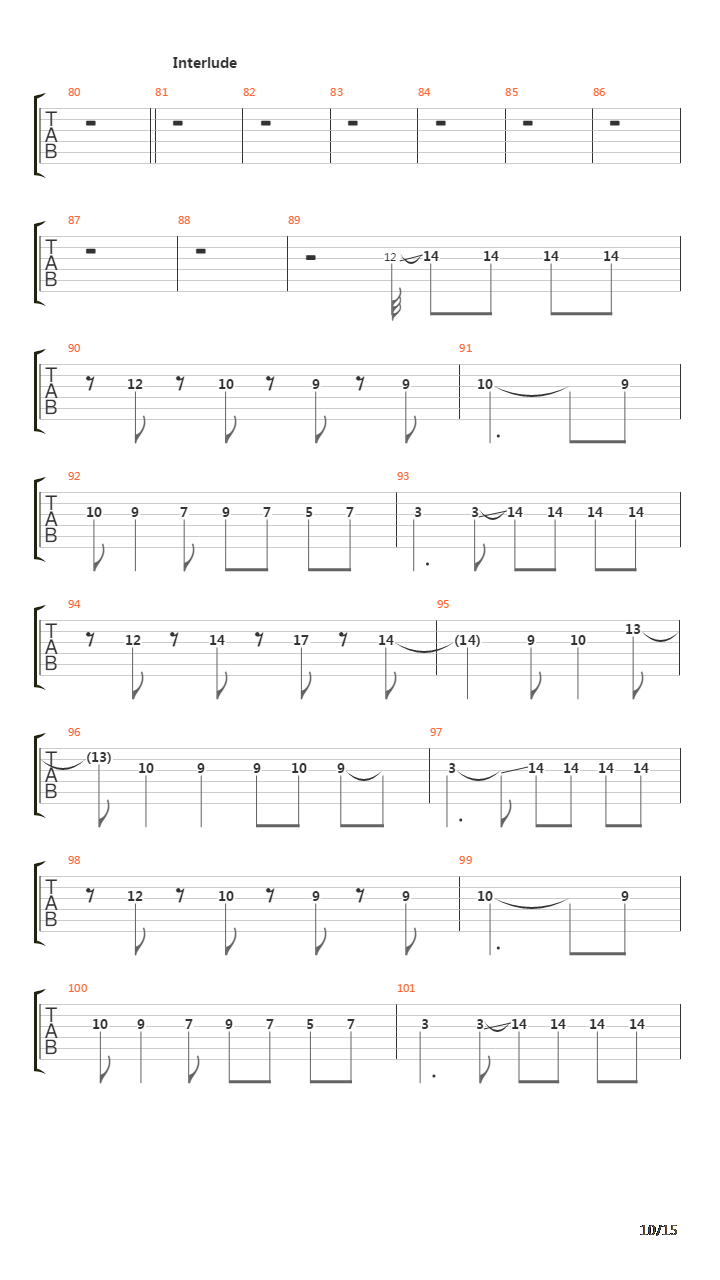 Six吉他谱