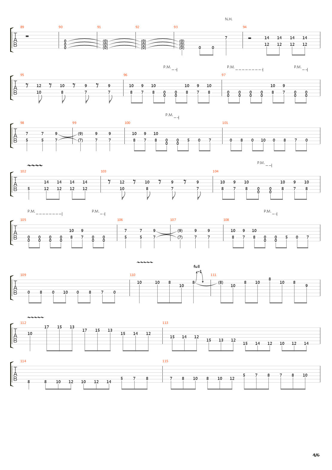 Six(10)吉他谱