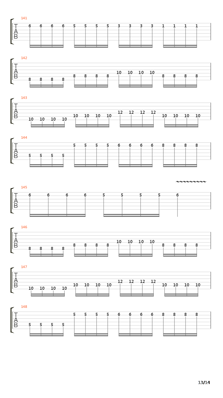 Six(10)吉他谱