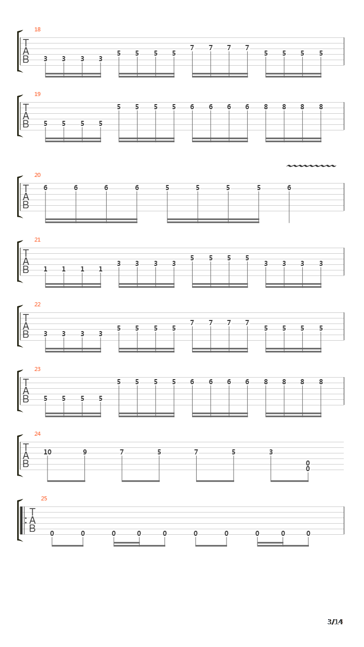 Six(10)吉他谱