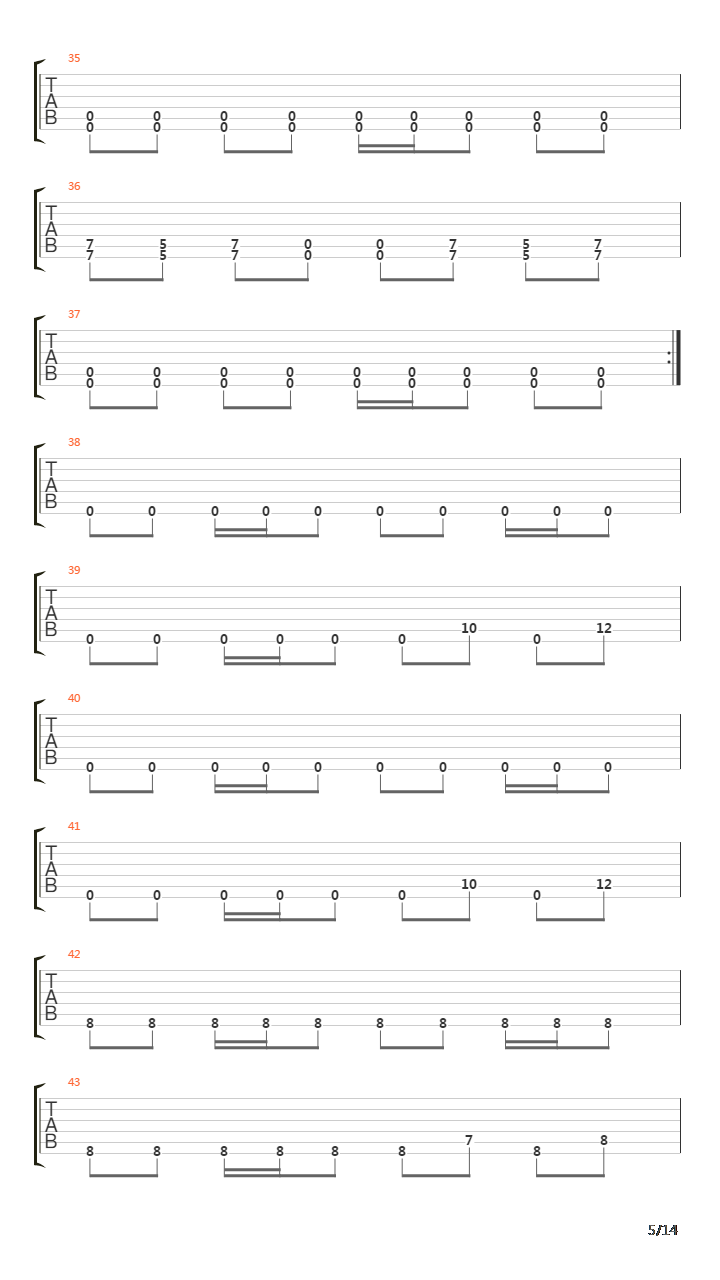 Six(10)吉他谱