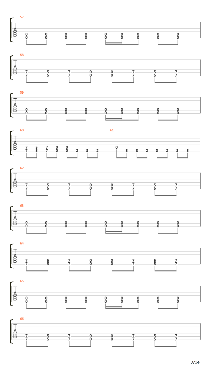 Six(10)吉他谱