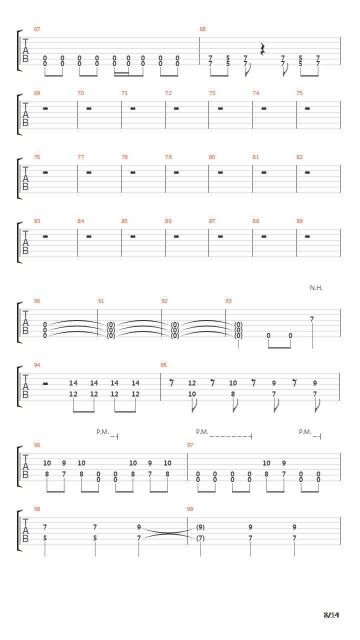 Six(10)吉他谱