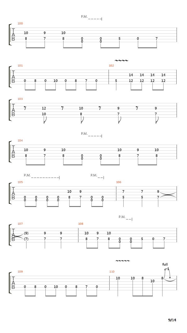 Six(10)吉他谱