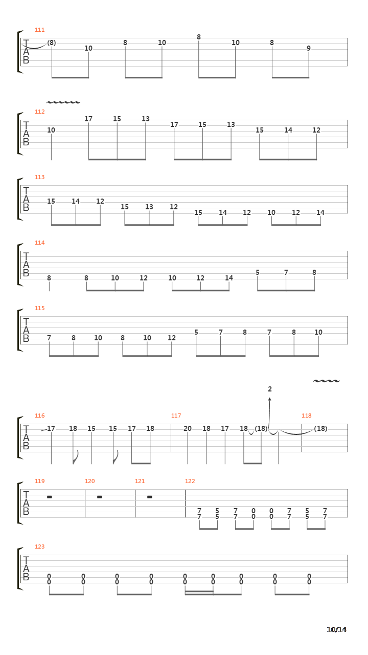 Six(10)吉他谱