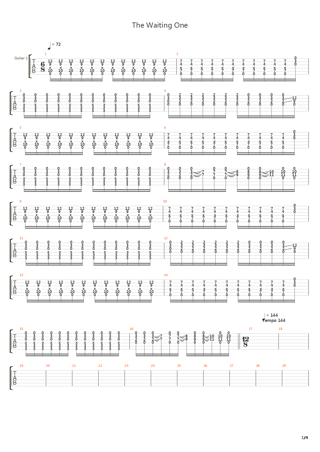 The Waiting One吉他谱