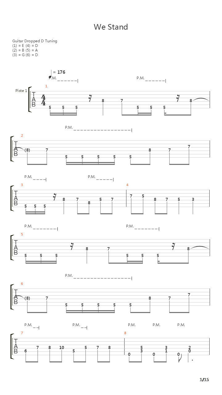We Stand吉他谱