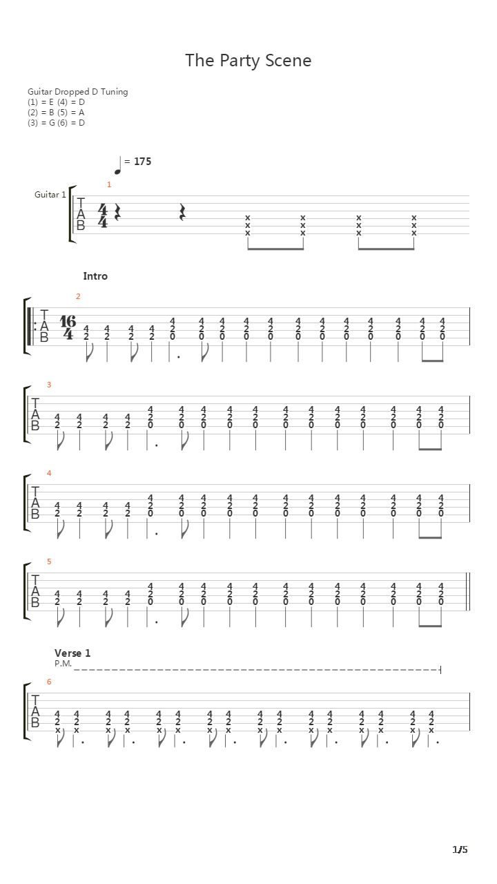 Party Scene吉他谱