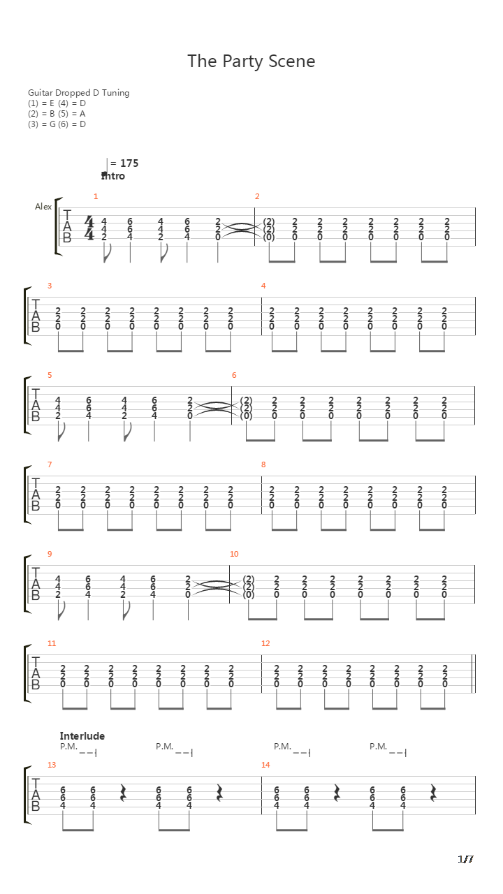 Party Scene吉他谱