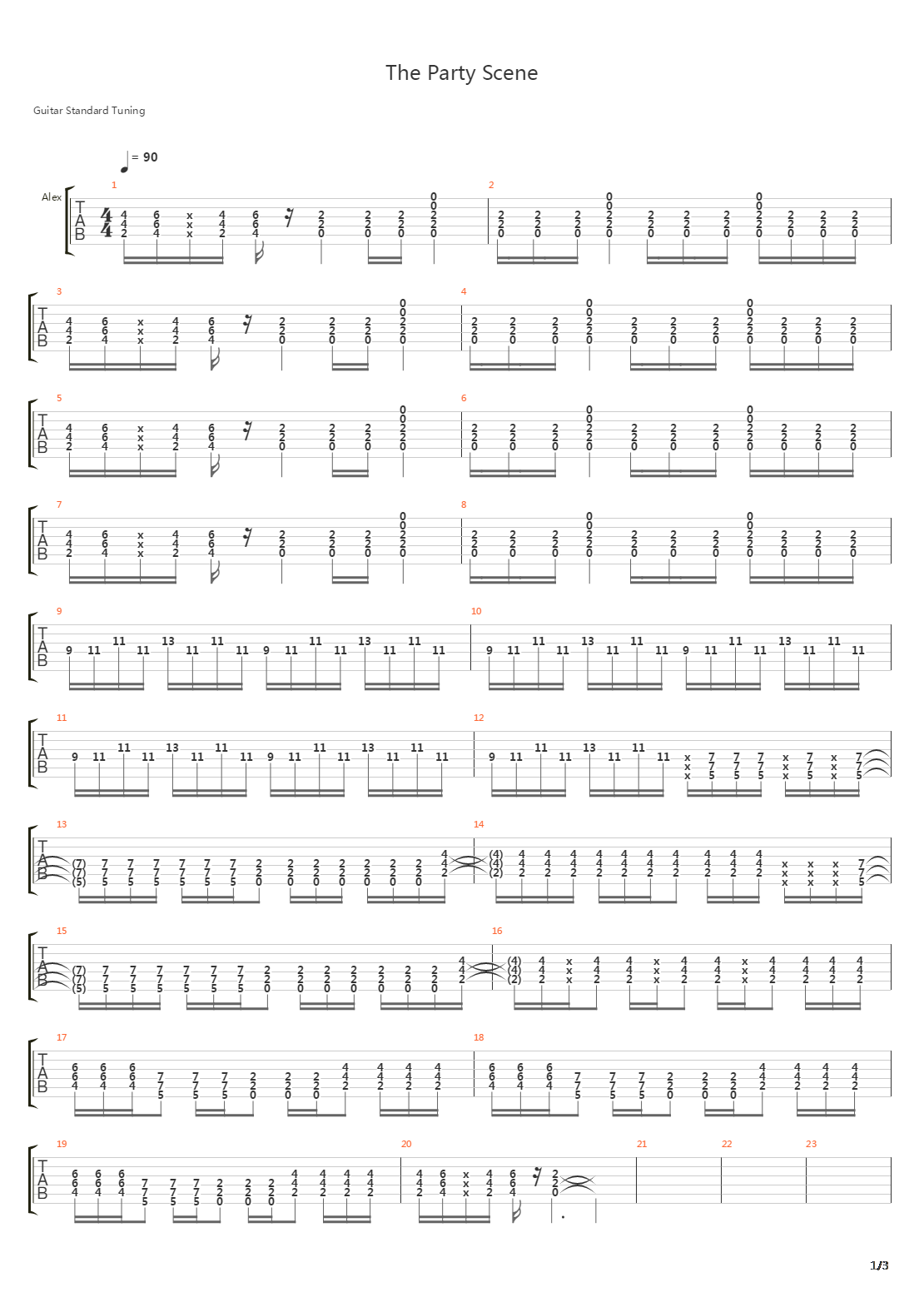 Party Scene吉他谱