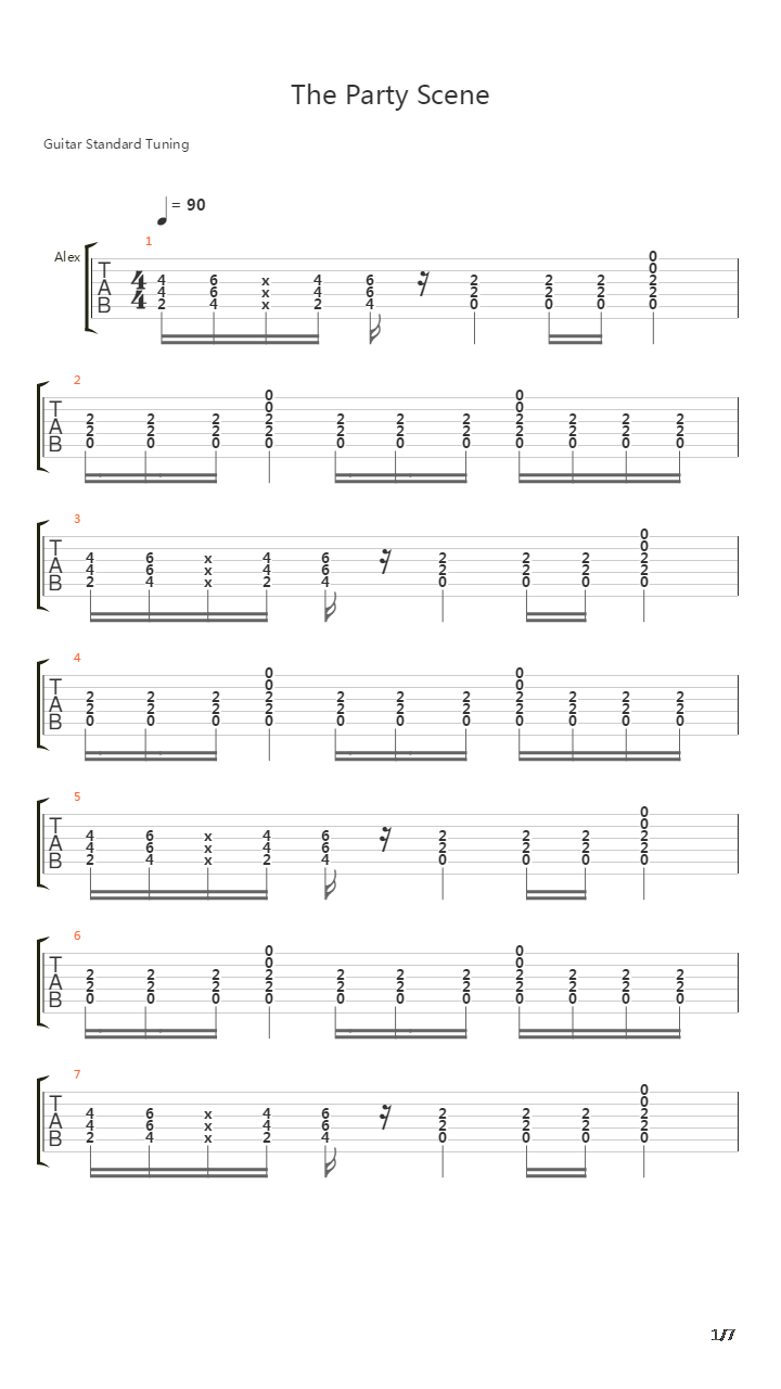 Party Scene吉他谱