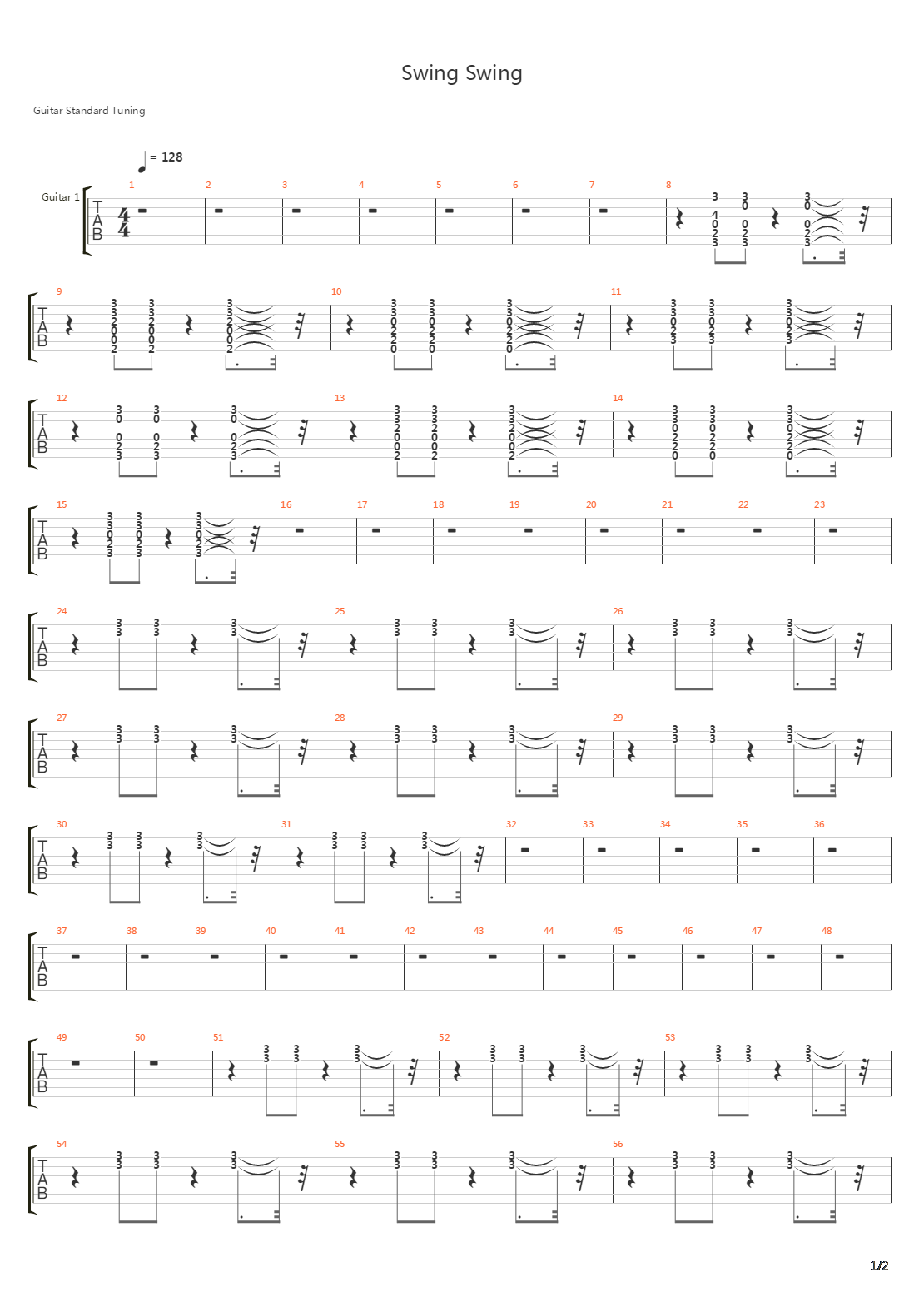 Swing Swing吉他谱