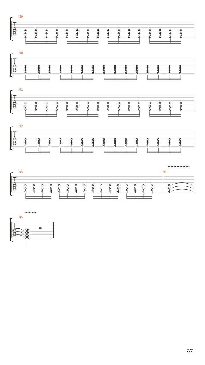 The Last Song吉他谱