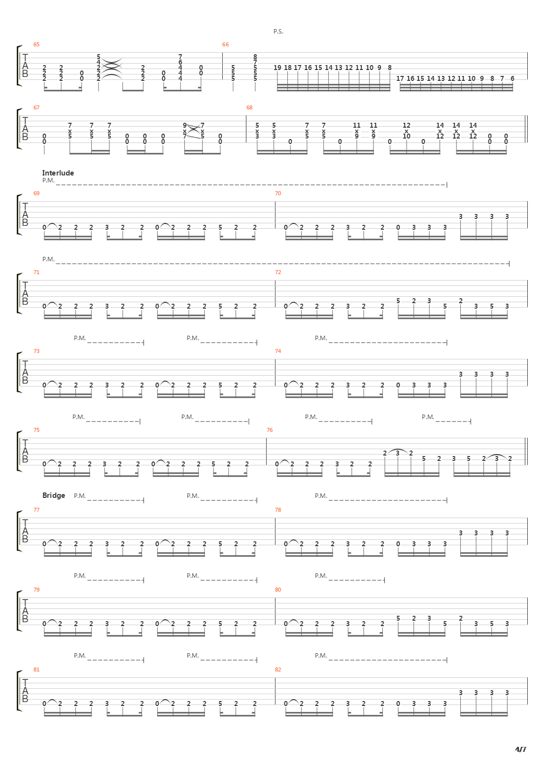 Metalingus吉他谱