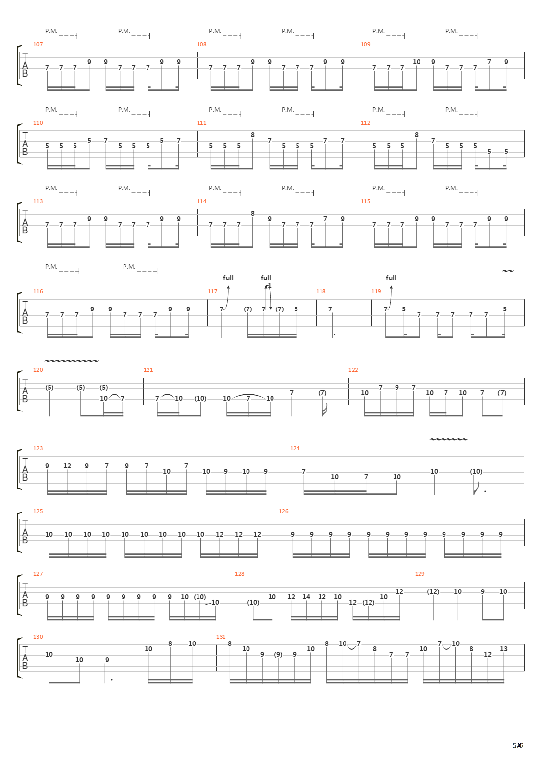 Ties That Bind吉他谱