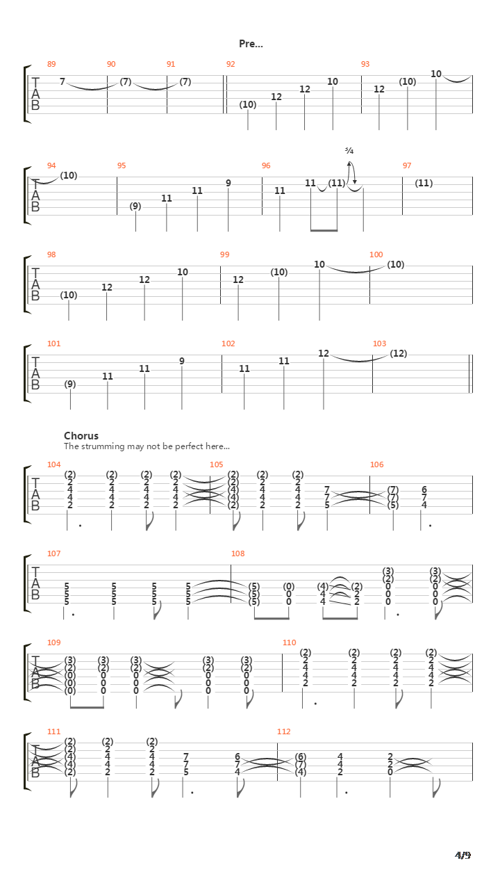 Zero吉他谱