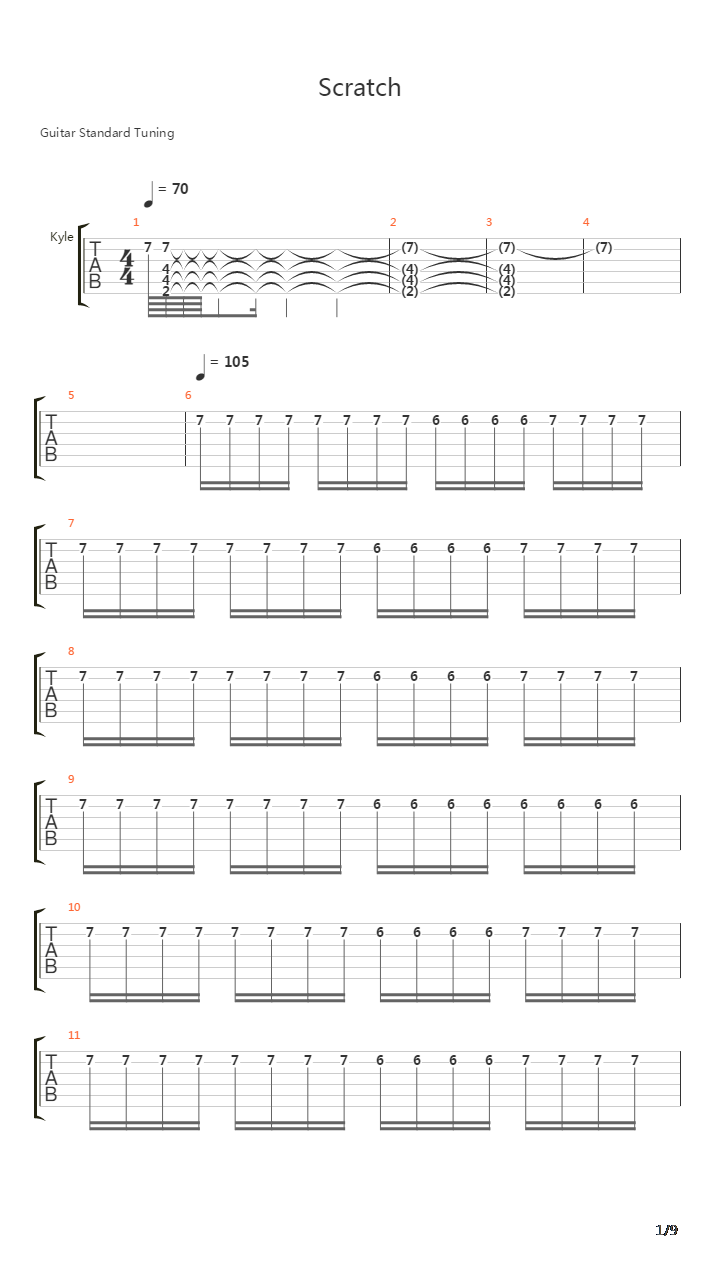 Scratch吉他谱