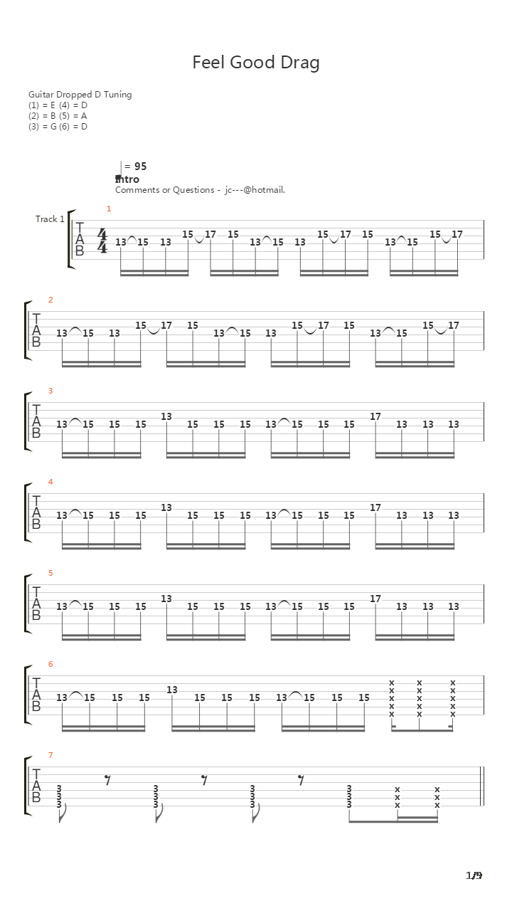 Feel Good Drag吉他谱