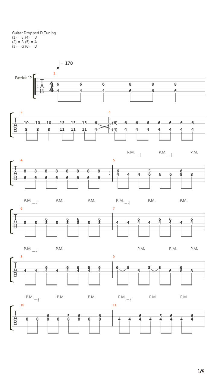 Stationary吉他谱