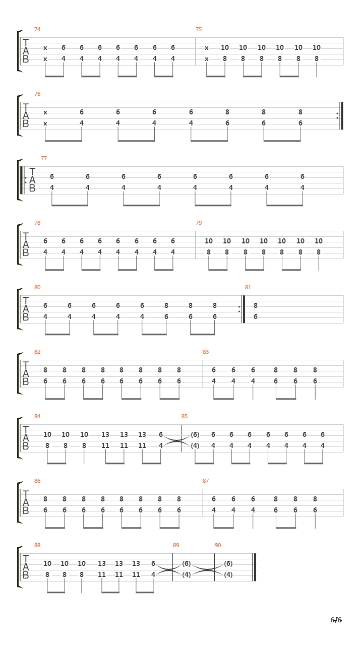 Stationary吉他谱
