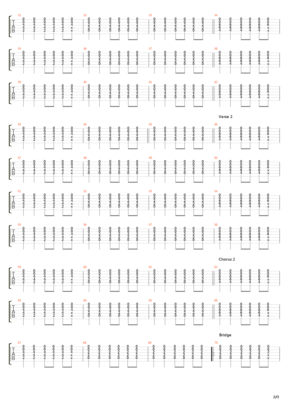 The Unwinding Cable Car吉他谱