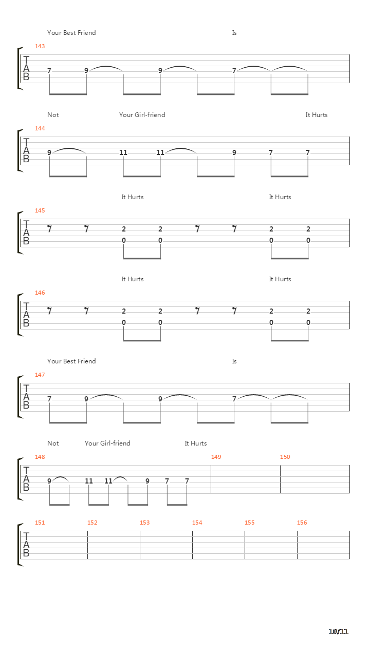 It Hurts吉他谱