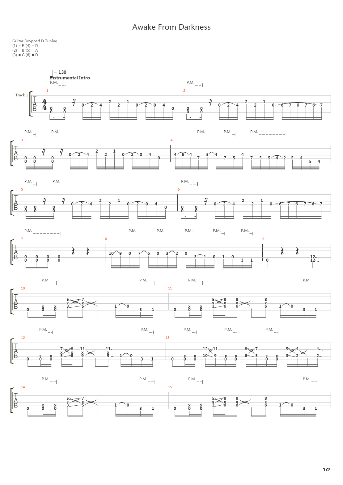 Awake From Darkness吉他谱