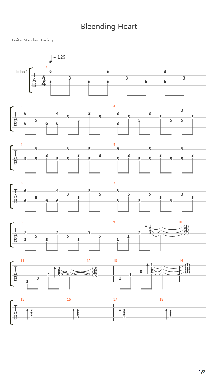 Bleeding Heart吉他谱