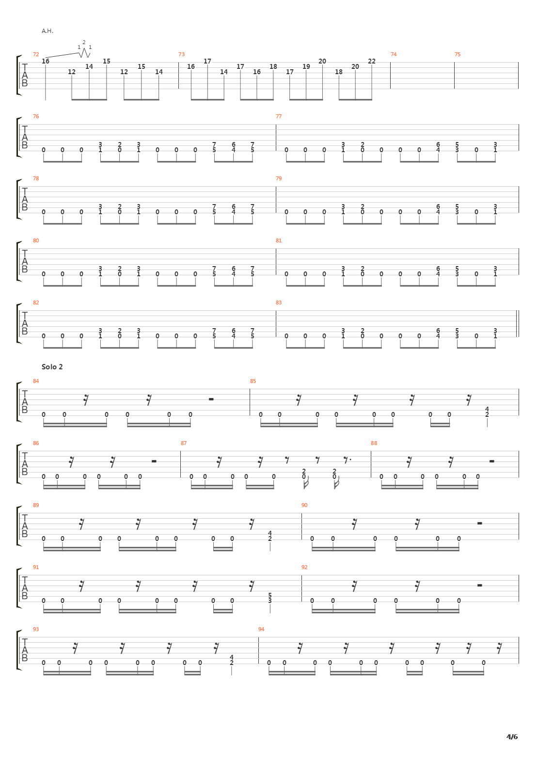 Course Of Nature吉他谱