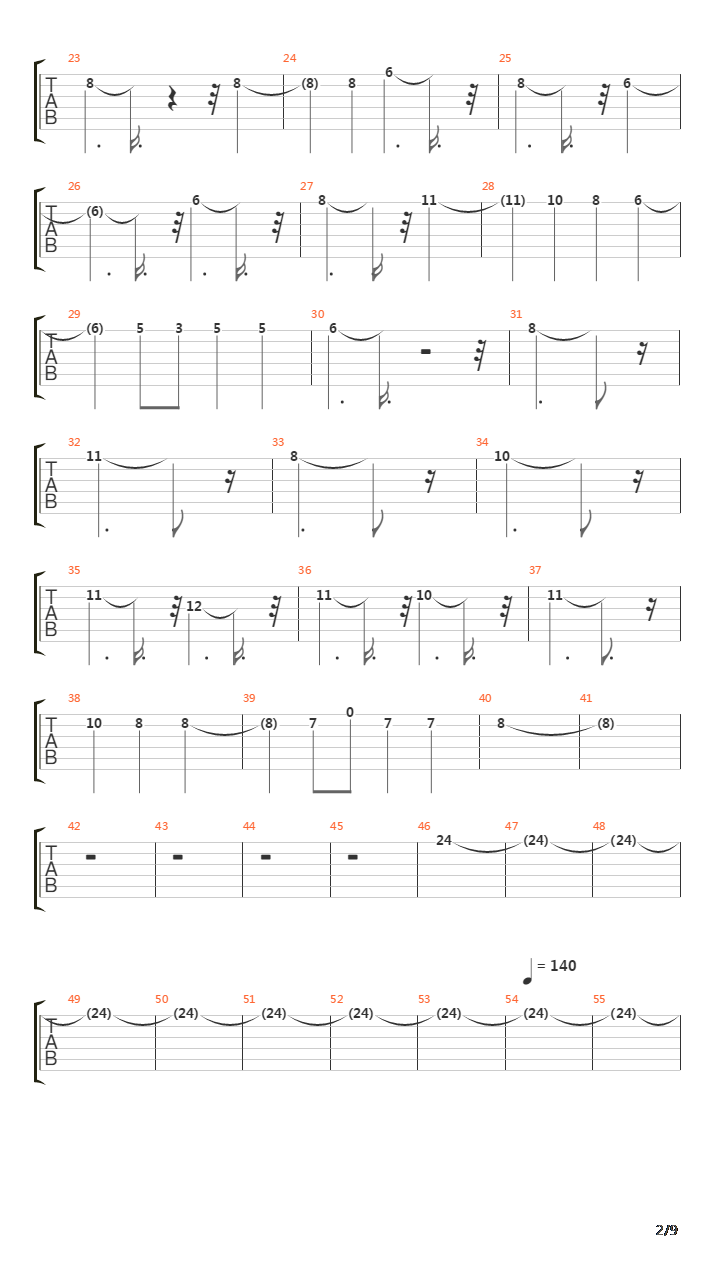 Crossing Nothing To Say吉他谱
