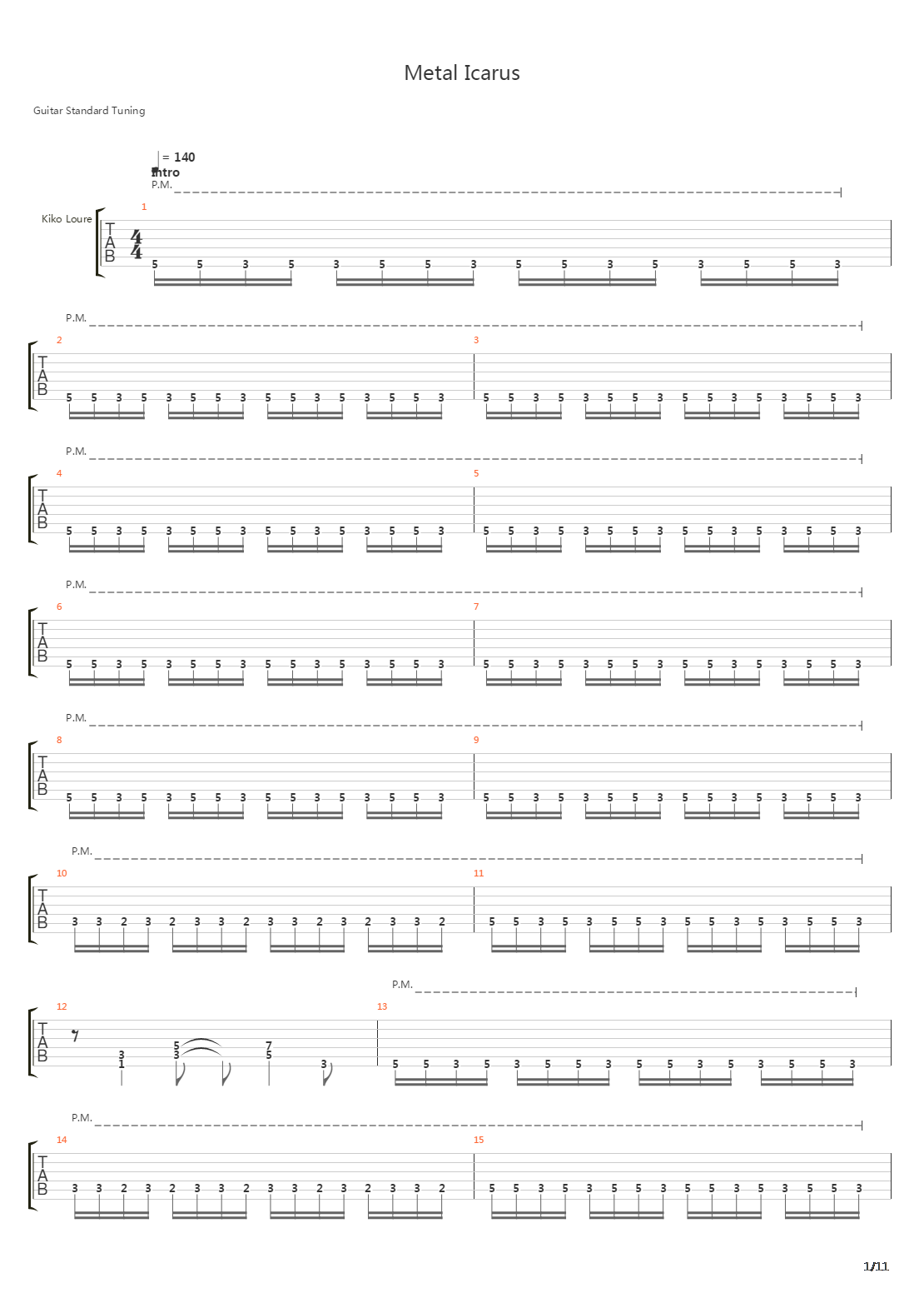 Metal Icarus吉他谱