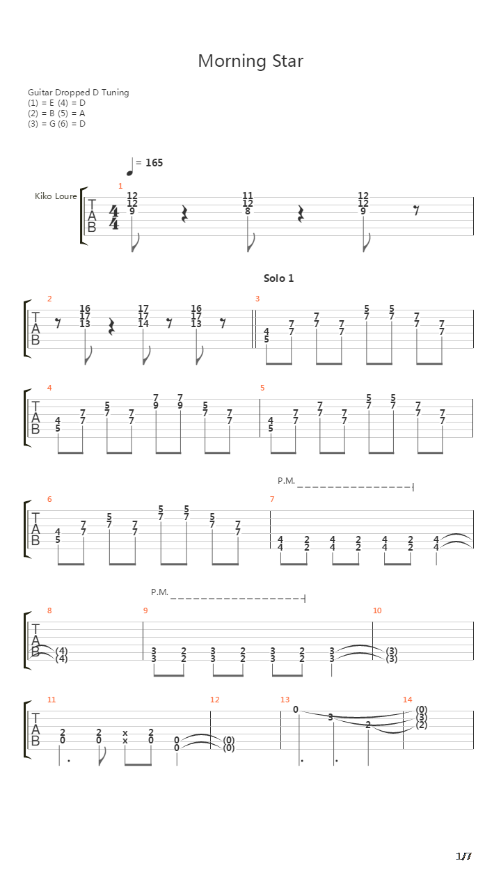Morning Star吉他谱