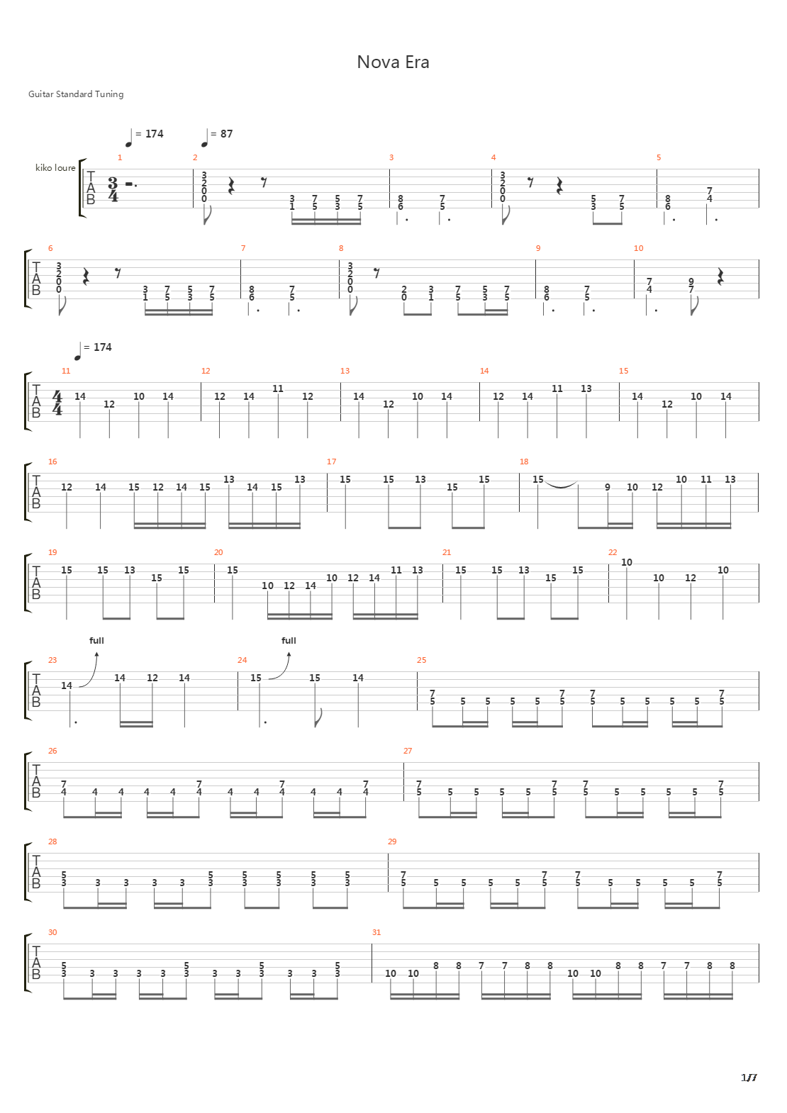 Nova Era吉他谱