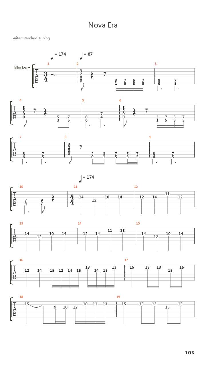 Nova Era吉他谱