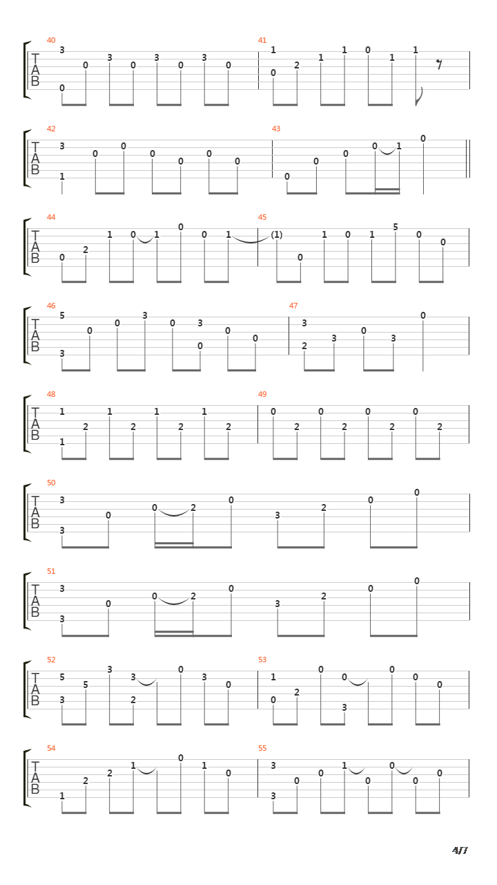 Reaching Horizons吉他谱