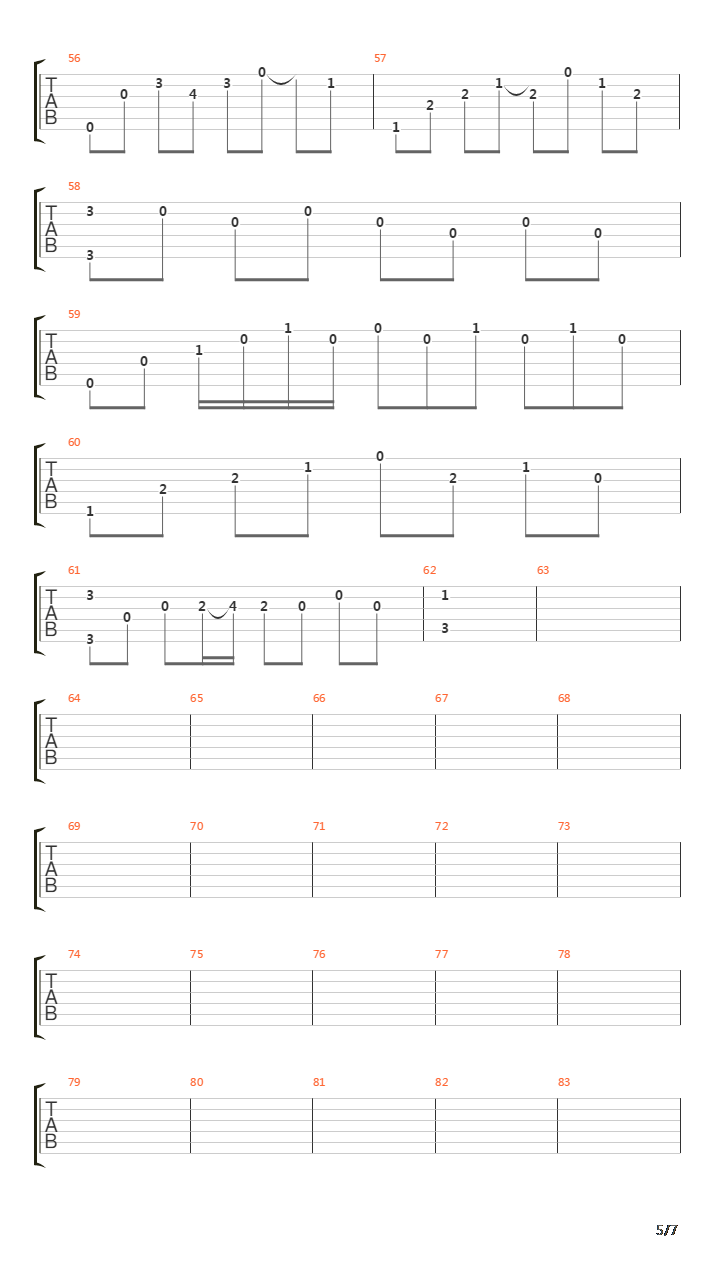 Reaching Horizons吉他谱