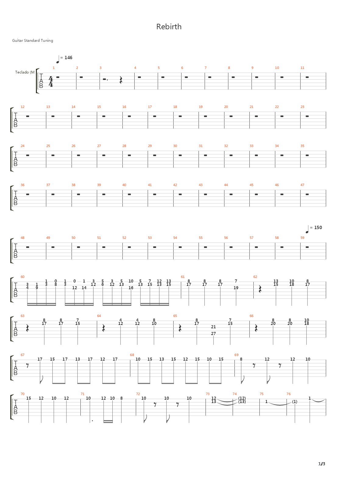 Rebirth吉他谱